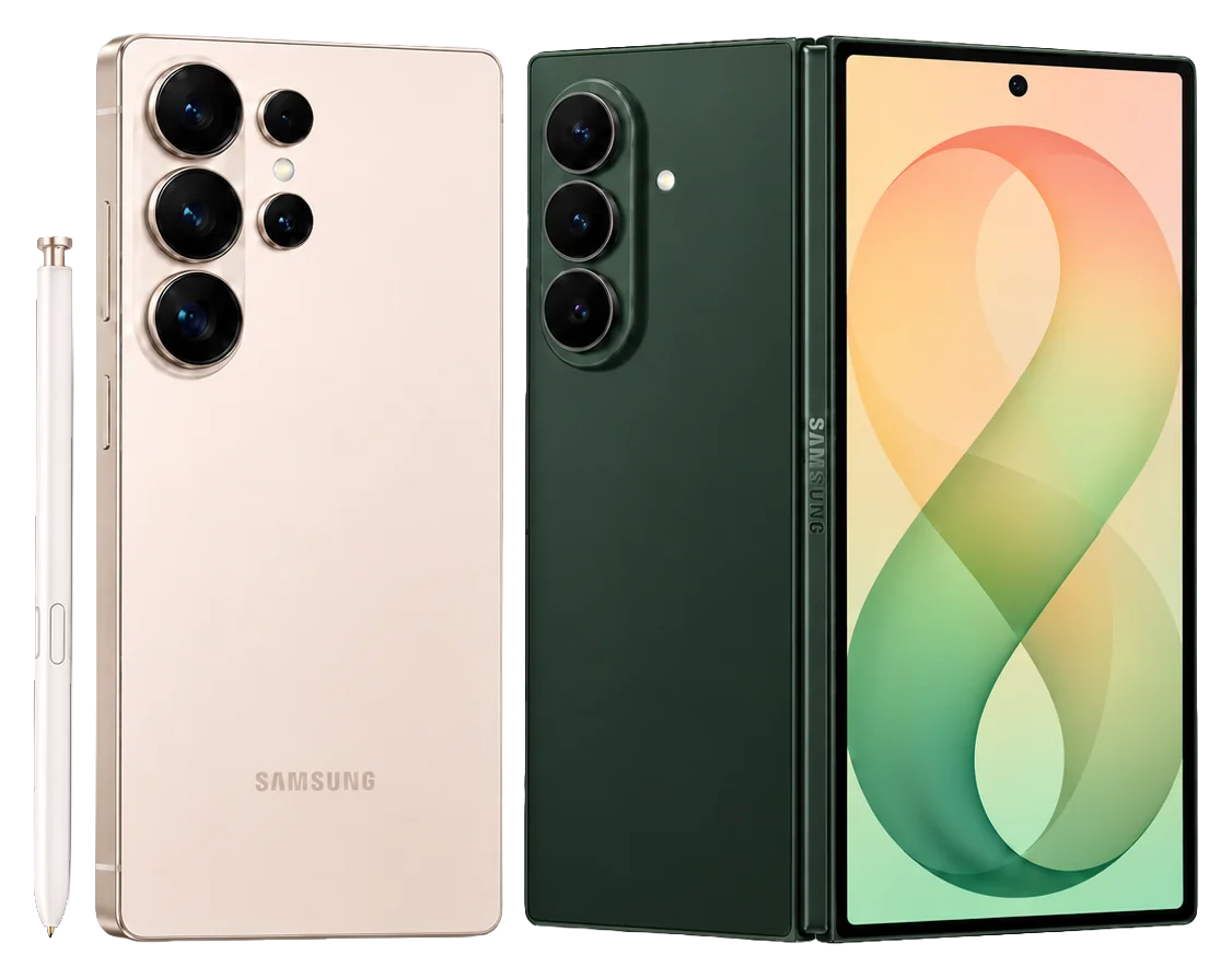 Samsung Galaxy S26 Ultra con S Pen y Galaxy Z Fold